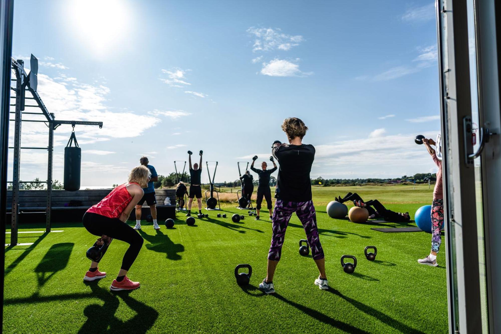 Halmstad Golfarena Stugor エクステリア 写真